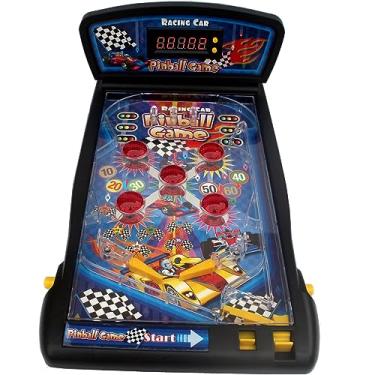 Imagem de Trisquirrel Racing Car Pinball Machine,Electronic Tabletop Pinball Game with Lights & Sounds,LED Digital Scoreboard,Suitable for Kids and Adults