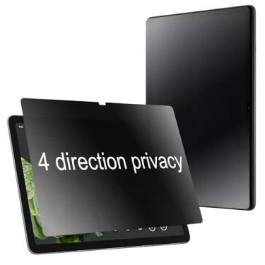 Imagem de BWEDXEZ Protetor de tela de privacidade fosco de 360 graus para tablet Google Pixel de 11 polegadas 2023, antirreflexo, antirespião, 4 lados, filme macio antiespião