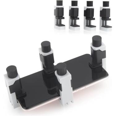 Imagem de FKBAightccy 4 peças de clipe ajustável universal para tela LCD braçadeira de fixação para Samsung Xiaomi Huawei Phone Tablet Repair Fixture Tools