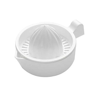 Imagem de caralin Espremedor de frutas cítricas de plástico com camada dupla manual para uso doméstico, laranja, limão