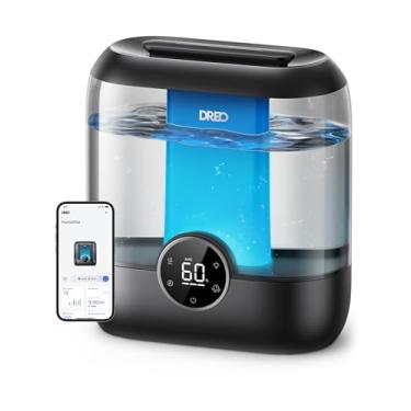 Imagem de Dreo Umidificadores inteligentes para quarto, umidificador de névoa fria superdimensionado de 6L para salas grandes, tempo de funcionamento de 60 horas, umidificadores ultrassônicos silenciosos para