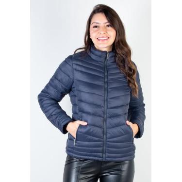 Imagem de Jaqueta feminina de nylon curta 80226 - Fluffy, G, Azul