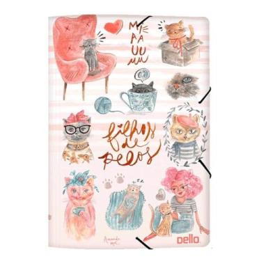 Imagem de Pasta Aba Elástico Oficio Gato - Dello