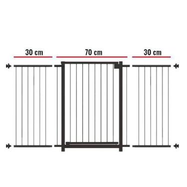 Imagem de Portão Multigrade-Divisor Ambiente 70Cm A 130Cm Preto-Nf1301 - Multifo