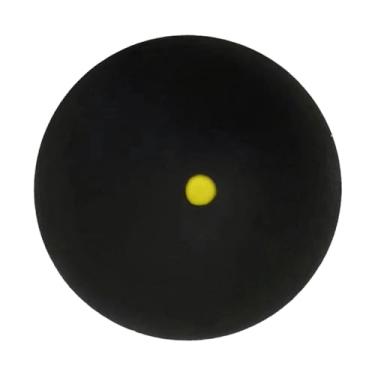 Imagem de Bolas de squash de borracha, bola de squash | Bolas de raquetebol de borracha profissional único ponto amarelo - Bola de raquete portátil, equipamento de squash para fácil controle de bola, velocidade