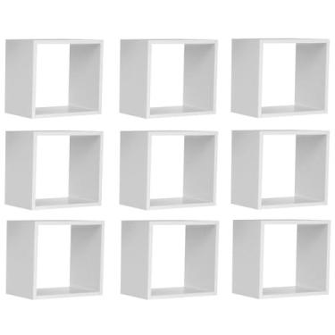 Imagem de Kit 09 Nichos Organizador 30x30cm Branco - AJL Móveis
