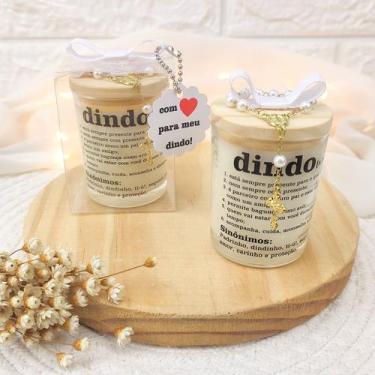 Imagem de presente dinda VELA PERFUMADA 70G CAIXA COM LAÇ CERA COCO AT - Bia art