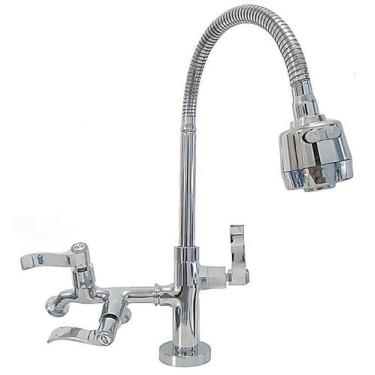 Imagem de Torneira Bica Gourmet Mesa Saída Dupla Máquina 1/4 De Volta - ORIGINAL