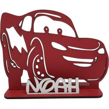 Imagem de 10 Centros De Mesa  Relampago Mcqueen  Carros - Ecolaser