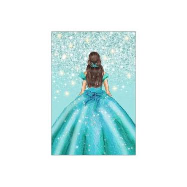 Imagem de Painel De Festa Vertical 1,50 x 2,20 - 15 Anos Princesa Efeito Glitter