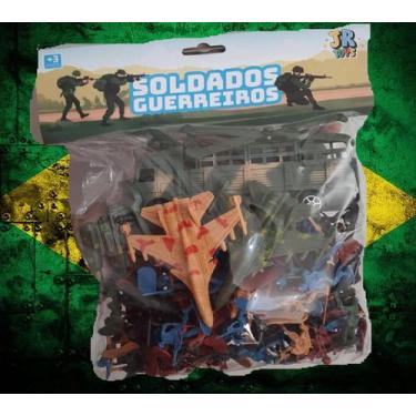 Imagem de Boneco soldado brinquedo guerra soldadinho plastico veículos tanque gu