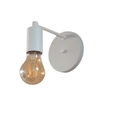 Imagem de Arandela Parede Industrial Vintage Moderna Garagem Branco - Poli Luz