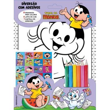 Imagem de Livro - Turma Da Mônica - Diversão com adesivos - Magali