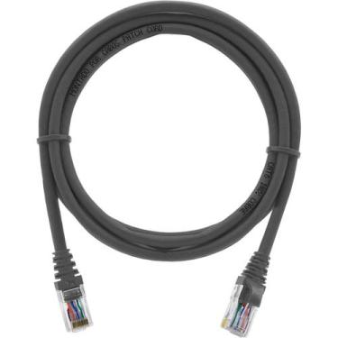 Imagem de Cabo De Rede 2,5 Metros Patch Cord Cat6 UTP 100% Cobre Cinza Internet 