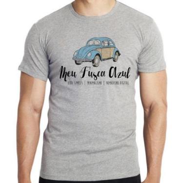 Imagem de Camiseta Meu Fusca Azul  Blusa criança infantil juvenil adulto camisa 