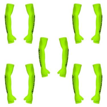 Imagem de Manguito Adulto Com Polegar Pro Tork  5 Unidades, Verde neon, Único