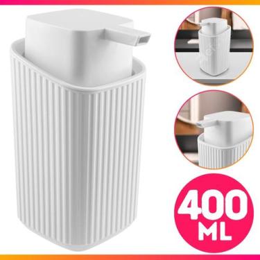 Imagem de Porta Sabonete Liquido Dispenser Álcool Gel Detergente Banheiro Cozinh