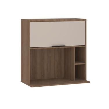 Imagem de Armário Aéreo 80 cm Basculante com Nicho Conjugado Aspen Luciane Movei