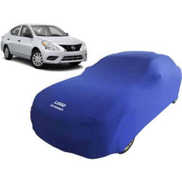 Imagem de Capa Automotiva Nissan Versa Tecido Helanca Cor Preta - Mz, Azul