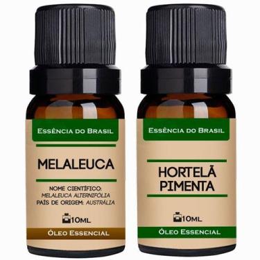 Imagem de Kit 2 Óleos Essenciais 10ml - Melaleuca + Menta Piperita - Essência do