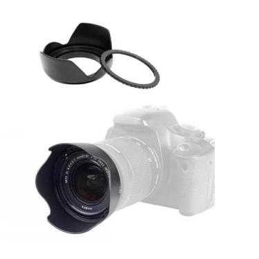 Imagem de Protetor Sol Lente Objetiva 58mm Câmera Canon Nikon Sony - Gridd