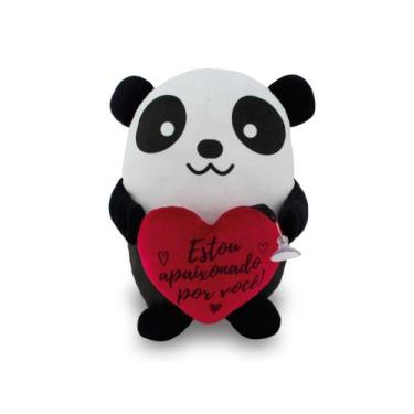 Imagem de Urso de Pelúcia Fofuxo Porta-treco 34cm - Toybrink, Panda