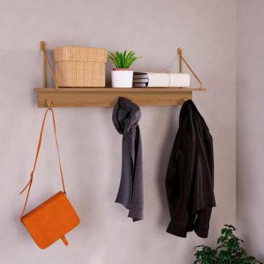 Imagem de Cabideiro de Parede Organizador Com 3 Ganchos Metálicos - Artesano SE,