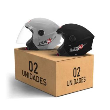 Imagem de Kit 2 Capacetes New Liberty 3 Abertos Pro Tork Moto Masculino Feminino