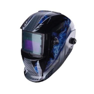 Imagem de Gralara Capacete de soldagem com escurecimento automático, rosto protetor de soldagem, profissional, capuz de máscara protetora de soldador montado na cabeça