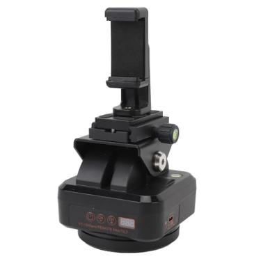 Imagem de Cabeça Panorâmica Giratória Motorizada Automática Com Controle Remoto, Estabilizador de Cabeça de tripé de Vídeo Pan Tilt, Cabeça de tripé Motorizada de 360 ​​graus Com Clipe de