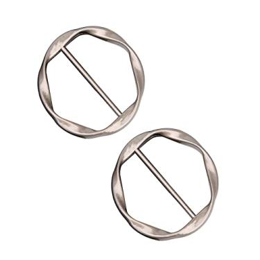 Imagem de Conjunto de anéis de lenço de seda, conjunto de anéis, camisa, clipes de gravata, fivela para mulheres, camisetas, cachecóis, fecho, suporte de cintura, joias, Metal, Liga metálica.