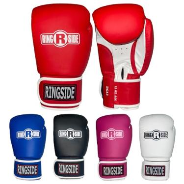 Imagem de Luvas de treinamento de boxe Striker da Ringside, Red/White, Small/Medium