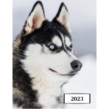 Imagem de 2023: Agenda semainier au format A4 - Année civile (Janvier à Décembre 2023) - Intervalles d'1h (7h-22h) - Contacts, jours fériés, mots de passe, ... - Une semaine sur deux pages