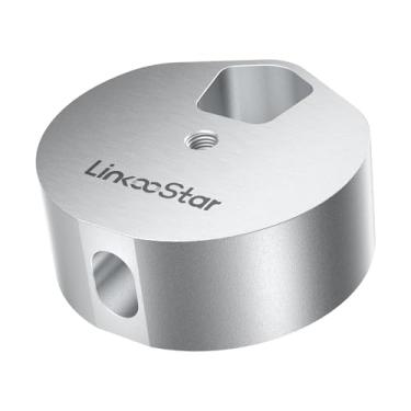 Imagem de YaCeSyn Adaptador de mini tripé Starlink, adaptador de montagem de liga de alumínio para Starlink Mini 1/10.2 cm-20 e 3/20.3 cm-16 rosqueado, itens essenciais de viagem, trailer, acampamento, vans,