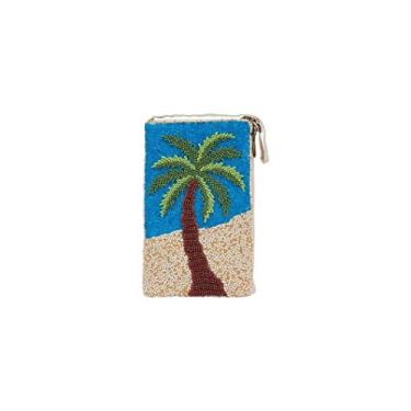 Imagem de Bamboo Trading Company SHB473 Bolsa Tropical Palm Clube, 17,78 cm de altura, multicolorido, Multicolorido, 7.5" x 4.5"
