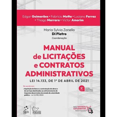 Imagem de Manual de Licitações e Contratos Administrativos: Lei 14.133, de 1 de Abril de 2021