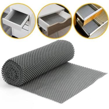 Imagem de TELA ANTIDERRAPANTE TOK E STOK 45 x 150cm FORRO ARMÁRIO - CINZA CHUMBO