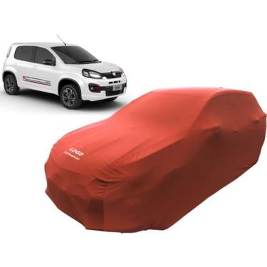 Imagem de Capa De Tecido Cor Azul Alta Proteção Carro Fiat Uno - Mz, Vermelha