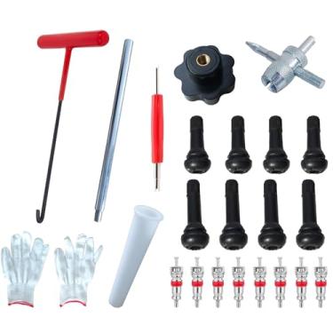 Imagem de Kit de ferramentas de substituição rápida da válvula de pneu 51025, TR413/TR414, para substituir válvulas com vazamento em carros, quadriciclos, caminhões, etc