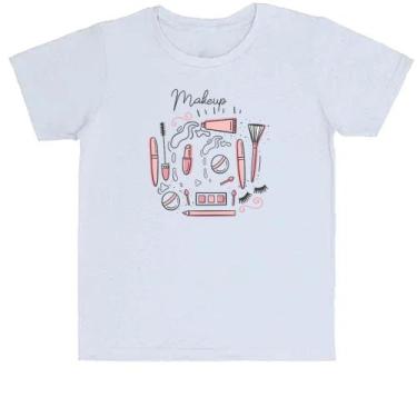 Imagem de Camiseta Infantil Makeup pinceis e bases - Alearts, 16