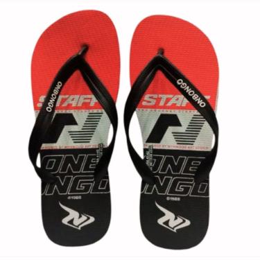 Imagem de Chinelo de Dedo Onbongo Vermelho/Branco/Preto OB258