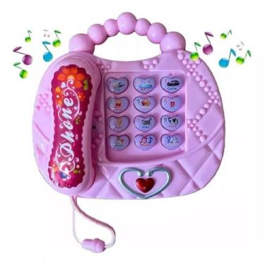 Imagem de Brinquedo Telefone Infantil Mini Bolsa Com Luz e Som - Toys