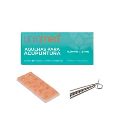 Imagem de Agulha Acupuntura Auricular 0,20mm X 1,5 Mm 50 Un Uniqmed Cx
