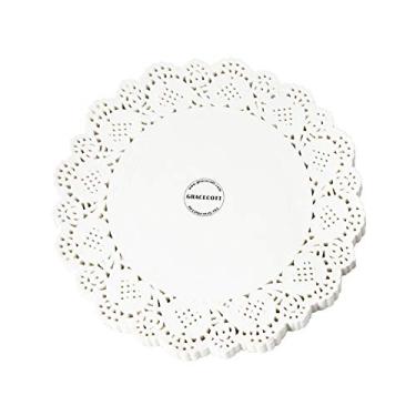 Imagem de Lace Paper Doilies, 100 Pieces, White Round Lace Paper Placemats for Cake, Baking, Wedding, Tableware Decoration (7.5inches)…