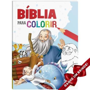 Imagem de Livro Bíblia para Colorir SBN Crianças Infantil Evangélico Filhos Meni