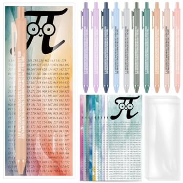 Imagem de Sayglossy Conjunto de 30 canetas esferográficas divertidas de matemática com símbolo Pi para estudantes, professores, escola, sala de aula, escritório, 14 de março, Dia Internacional da Matemática