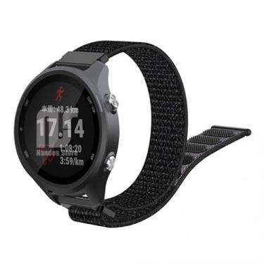 Imagem de Pulseiras NSmart compatível com Garmin Forerunner 245-645 Music - Vivomove - Vivomove HR e Active 3-4 - Nandos-Store (Preto nylon)