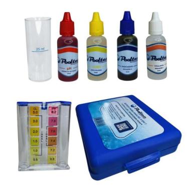 Imagem de Estojo para ph,alcalinidade e cloro da agua da piscina - Pooltec, PH /