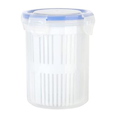 Imagem de Jarra de Picles Com Filtro, Contrailer de Picles à Prova de Vazamento Com Suprimentos de Cozinha de Elevação Removível, Adequados para Armazenar Azeitonas Jalapenos Queijo