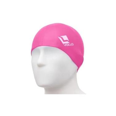 Imagem de Touca Natação Silicone Adulto Vollo Piscina Mergulho, Rosa